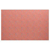 Midden Eeuw Modern Getextureerd Donker Koraal Stof (Yard (91,4 cm))
