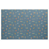 Midden Eeuw Modern Getextureerd Donkerblauw Stof (Fat Quarter)