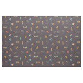 Midden Eeuw Modern Getextureerd Donkerbruin Stof (Fat Quarter)