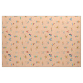 Midden Eeuw Modern Getextureerd Licht Oranje Stof (Fat Quarter)