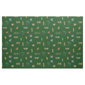 Midden Eeuw Modern Getextureerd Olijfgroen Stof (Fat Quarter)