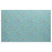 Midden Eeuw Modern Getextureerd Turkoois Stof (Fat Quarter)