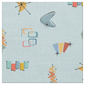Midden Eeuw Modern Getextureerde Pastelblauw Stof (Close Up)