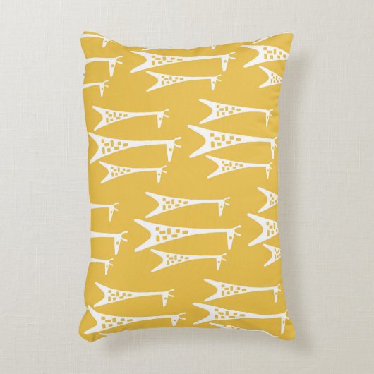 Midden Eeuw Modern Giraffe Patroon Accent Kussen (Voorkant(Verticaal))