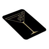 Midden Eeuw Modern Goud 2 Olijf Martini Magneet (Rechterzijde)