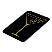 Midden Eeuw Modern Goud 2 Olijf Martini Magneet (Linkerzijde)