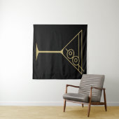Midden Eeuw Modern Goud 2 Olijf Martini Wandkleed (In Situ (horizontaal))