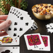Midden eeuw modern haan pokerkaarten (Insitu)