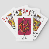 Midden eeuw modern haan pokerkaarten (Achterkant)