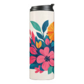 Midden eeuw modern hawaï boho kunst thermosbeker (Gedraaid links)