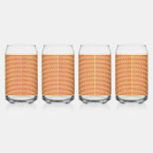 Midden eeuw modern herhalingspatroon blikvorm glas (Links)