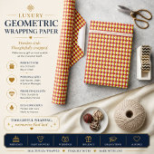 Midden eeuw modern herhalingspatroon cadeaupapier