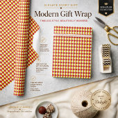 Midden eeuw modern herhalingspatroon cadeaupapier