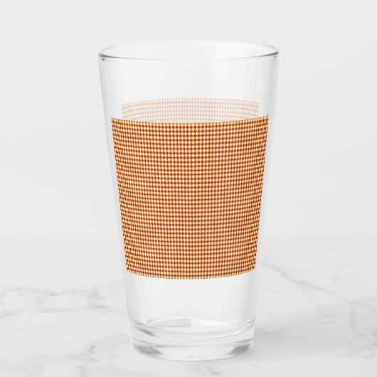 Midden eeuw modern herhalingspatroon glas (Achterkant)