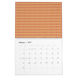 Midden eeuw modern herhalingspatroon kalender