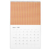 Midden eeuw modern herhalingspatroon kalender (Mar 2027)