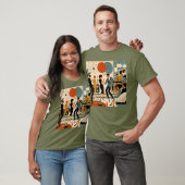Midden Eeuw Modern Hippe Martini Dansfeest T-shirt (Unisex)