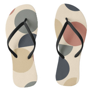 Midden Eeuw Modern Houtskool Zalm   Teenslippers