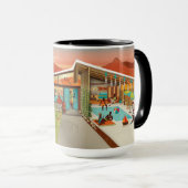 Midden eeuw Modern Huis Tiki Party House Mok (Voorkant rechts)