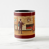 Midden eeuw Modern Huis Woonkamer Scène Mok (Midden)