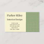 Midden Eeuw Modern Interieur Ontwerper Retro Patro Visitekaartje (Voorkant)