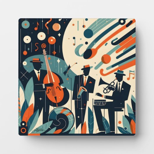 Midden Eeuw Modern Jazz Age Trio Fotoplaat (Voorkant)