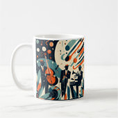 Midden Eeuw Modern Jazz Age Trio Koffiemok (Links)