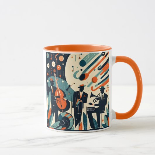 Midden Eeuw Modern Jazz Age Trio Mok (Rechts)