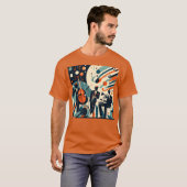 Midden Eeuw Modern Jazz Age Trio T-shirt (Voorkant volledig)