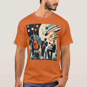 Midden Eeuw Modern Jazz Age Trio T-shirt (Voorkant)