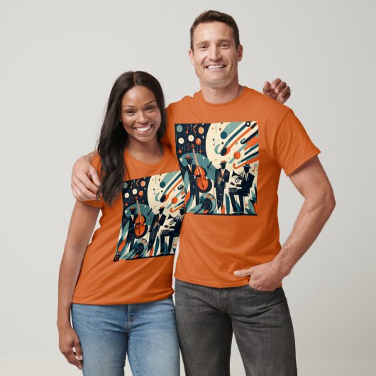 Midden Eeuw Modern Jazz Age Trio T-shirt (Unisex)