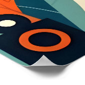 Midden Eeuw Modern Jazz Tijdperk Trio Poster (Hoek)