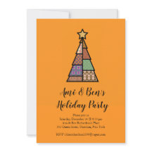 Midden-eeuw Modern Kerstboom Holiday Party