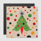 Midden Eeuw Modern Kerstboom Retro Raket (Voorkant / Achterkant)