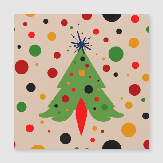 Midden Eeuw Modern Kerstboom Retro Raket (Voorkant)