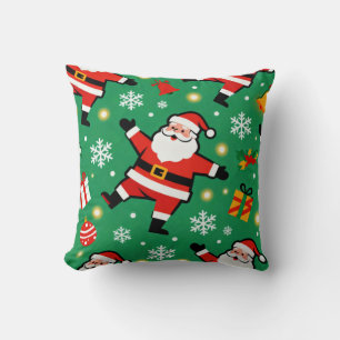Midden eeuw modern Kerstman Kussen