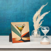 Midden eeuw modern kleur blok Martini kunst Fotoplaat (Insitu)