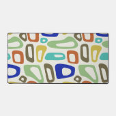 Midden-Eeuw modern, kleurrijk groovy retro patroon Bureaumat (Voorkant)
