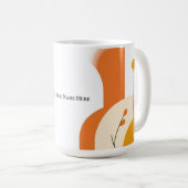 Midden eeuw modern koffiekopje koffiemok (Voorkant rechts)