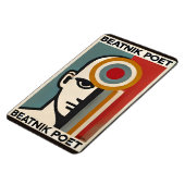 Midden eeuw modern kunst Beatnik dichter Magneet (Linkerzijde)