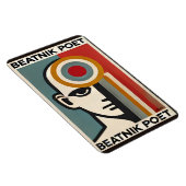 Midden eeuw modern kunst Beatnik dichter Magneet (Rechterzijde)
