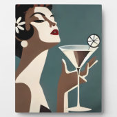 Midden eeuw modern kunst de Martini DIva Fotoplaat (Voorkant)