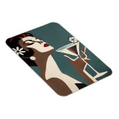 Midden eeuw modern kunst de Martini DIva Magneet (Rechterzijde)