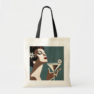 Midden eeuw modern kunst de Martini DIva Tote Bag