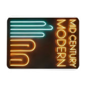 Midden eeuw modern kunst neon licht ontwerp magneet (Horizontaal)