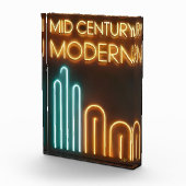 Midden Eeuw Modern Kunst Neon Licht Reclame Ontwer Fotoblokken (Rechts)