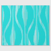 Midden eeuw modern loungepatroon turquoise cadeaupapier (Vlak)