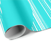 Midden eeuw modern loungepatroon turquoise cadeaupapier (Rol Hoek)