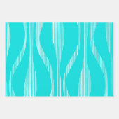 Midden eeuw modern loungepatroon turquoise inpakpapier vel (Voorkant 2)