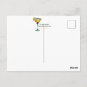 Midden eeuw modern martini pastel minimalistische briefkaart (Achterkant)